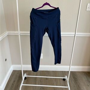 XXL Ewedoos Navy Fleece Leggings with pockets
